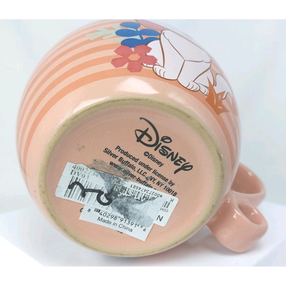 Disney Aristocrats Pink Striped Mug Marie Berloiz Toulouse Coffee Cup Tea New - Picture 4 of 4